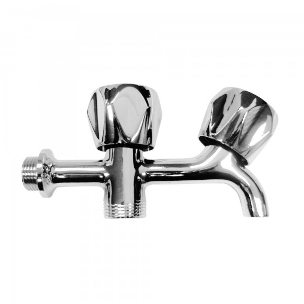 Grifo lavadora v/laton doble 1/2 x 3/4" Grifo lavadora v/laton doble 1/2 x 3/4"