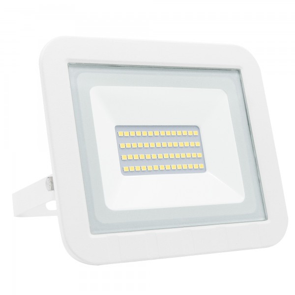 Proyector led plano blanco   30w.fria