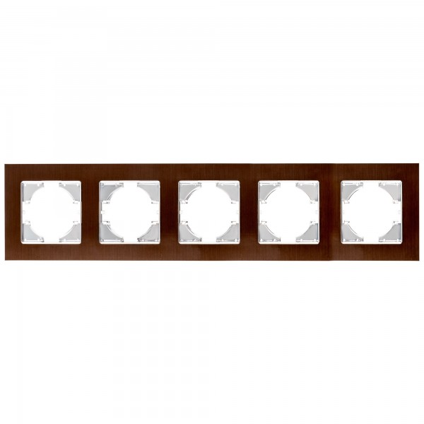 S-empot.aluminio marron marco 5elem.hori S-empot.aluminio marron marco 5elem.hori