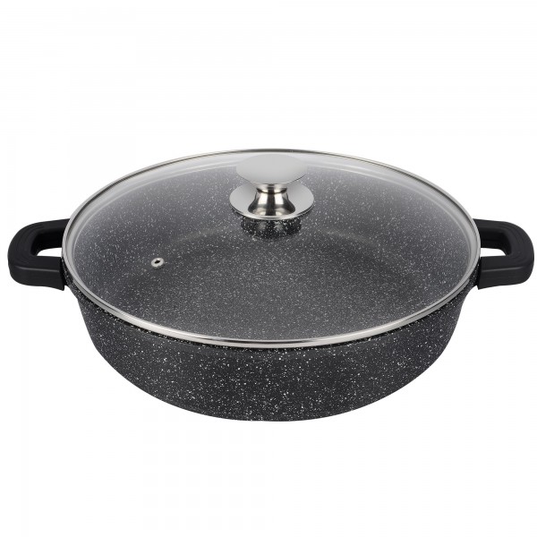 Cacerola al.fund.black baja piedra 32cm Cacerola al.fund.black baja piedra 32cm