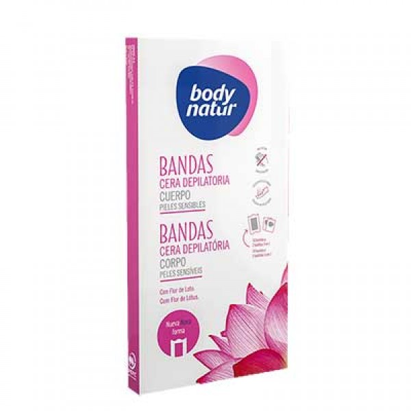 Depilación Body natur bandas cera cuerpo flor de loto