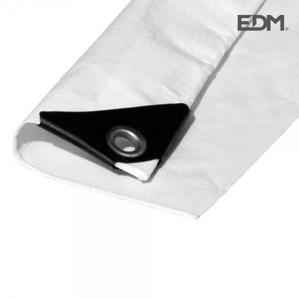 Toldo polietileno de doble cara color blanco, densidad 90 g / m², 4 x 5 m