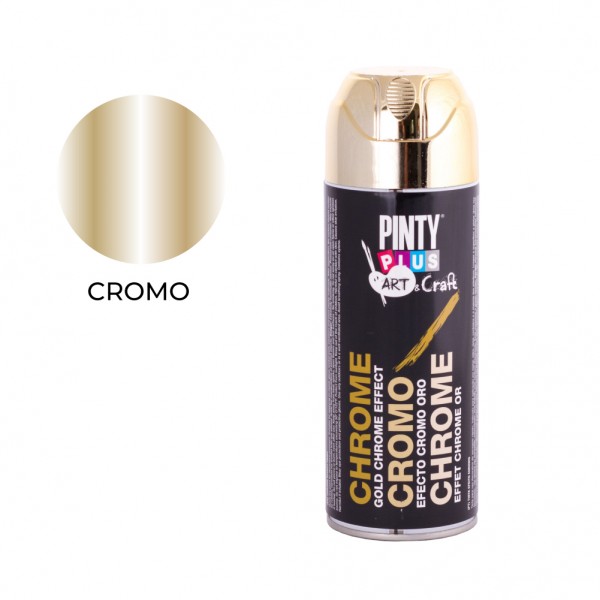 Pintura en spray art & craft 520cc efecto cromo oro c151 Pintura en spray art & craft 520cc efecto cromo oro c151