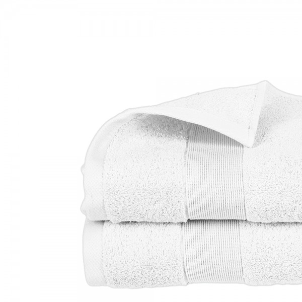 Toalla de rizo 450 g / m² color blanco 50 x 90 cm