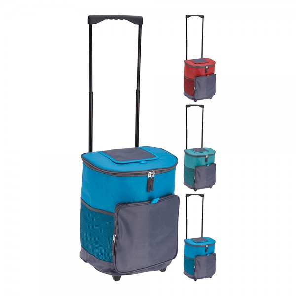 Nevera con ruedas tipo "trolley" 28 l. colores surtidos. cool