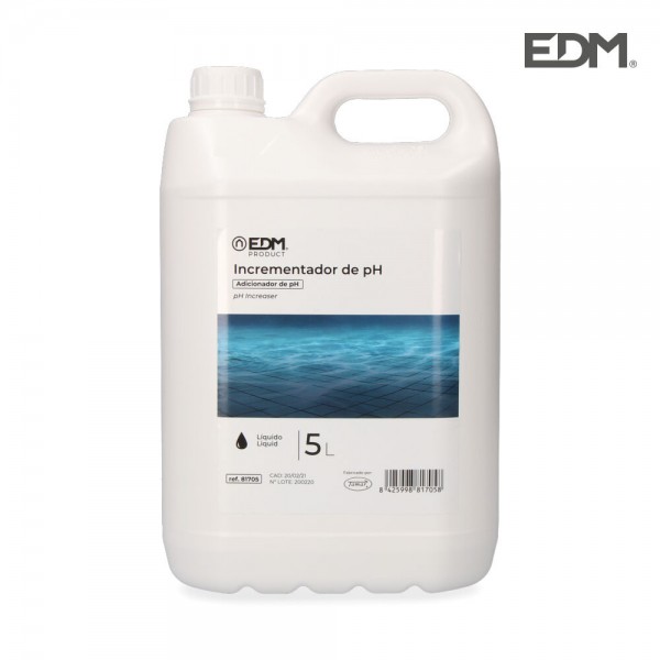 Incrementador de ph líquido, garrafa 5 l (pack 4 unidades)