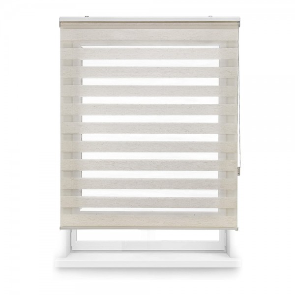 Estor enrollable clip & fix, noche & dia, paris, beige, 120 x 250 cm