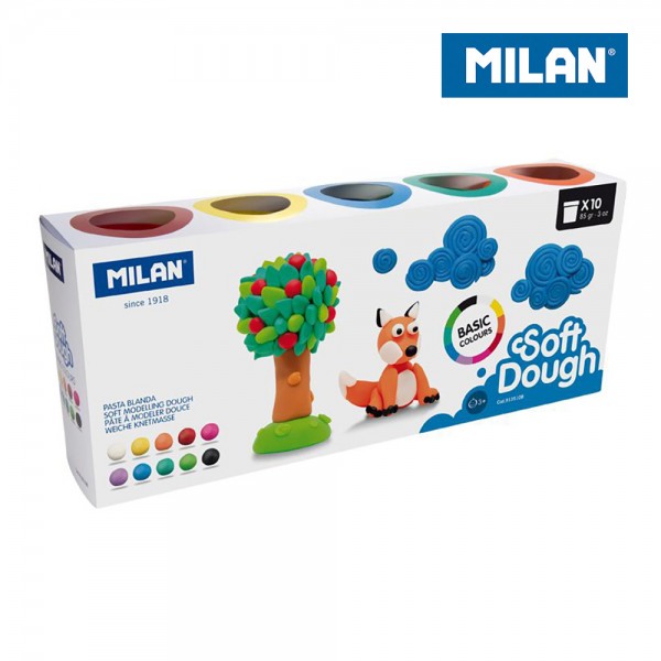 Maletín pasta blanda soft dough 10 botes 85 g