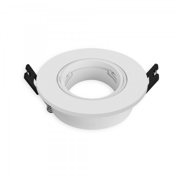 Aro basculante gu10 redondo blanco (caja de 6 unidades) Aro basculante gu10 redondo blanco (caja de 6 unidades)