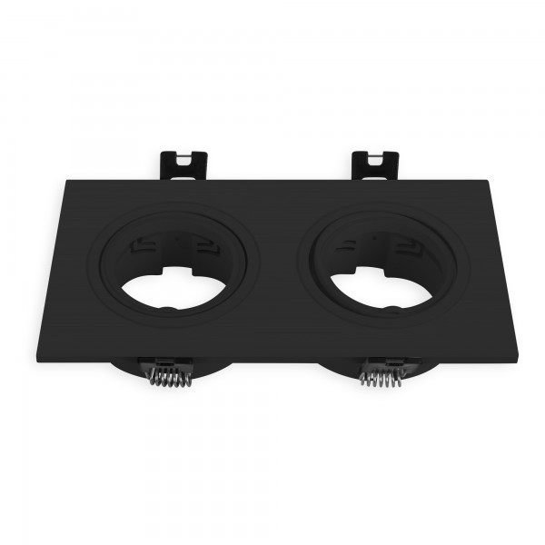 Aro basculante gu10 cuadra.doble negro (caja de 6 unidades) Aro basculante gu10 cuadra.doble negro (caja de 6 unidades)
