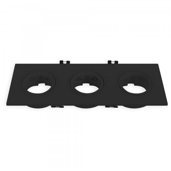 Aro basculante gu10 cuadra.triple negro (caja de 4 unidades) Aro basculante gu10 cuadra.triple negro (caja de 4 unidades)