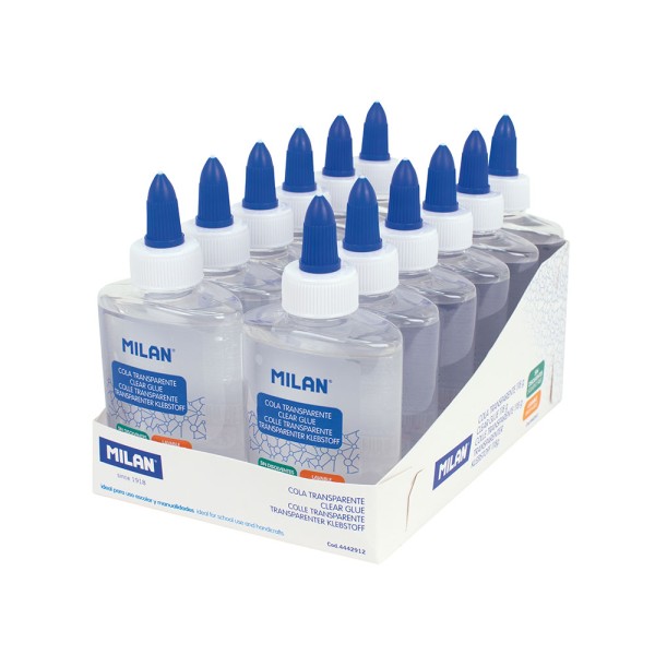 Botella de cola transparente 118 g, 12 uds, expositor