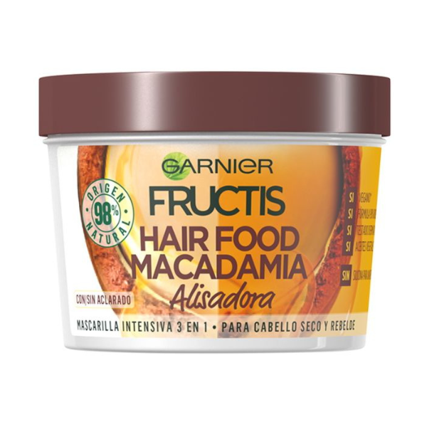 Mascarilla Fructis Hair Food intensiva Macadamia Alisadora 400ml Mascarilla Fructis Hair Food intensiva Macadamia Alisadora 400ml