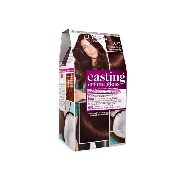 Tinte Casting crème gloss Chocolate negro N.º 323 de L’Oreal