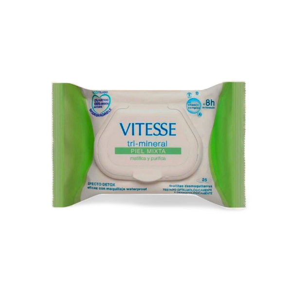 Toallitas Desmaquillantes Vitesse Piel Mixta 25 unidades Toallitas Desmaquillantes Vitesse Piel Mixta 25 unidades