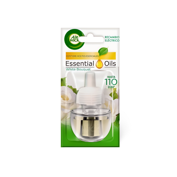 Air Wick ambientador recambio eléctrico White Bouquet 110 días Air Wick ambientador recambio eléctrico White Bouquet 110 días