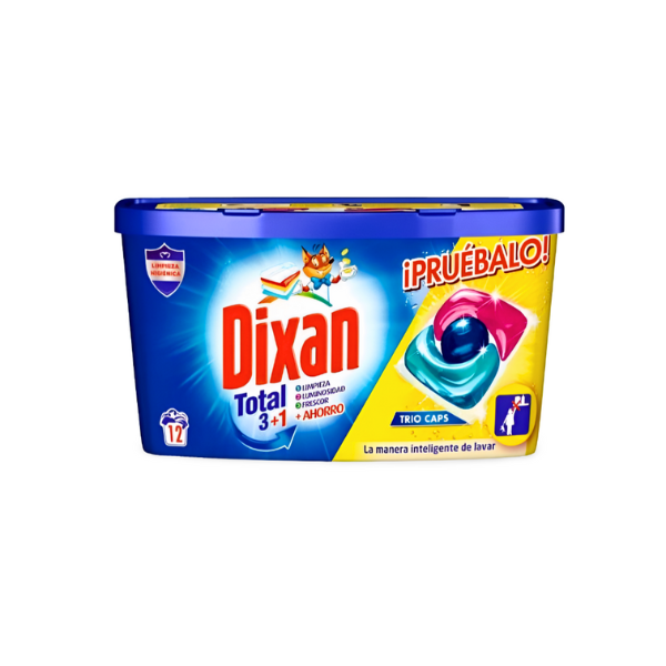 Detergente capsulas Dixan trio-caps 12 unidades