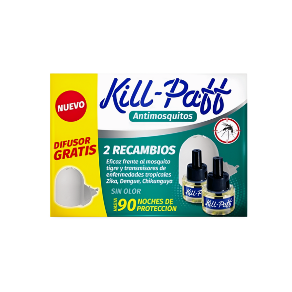 Kill-paff antimosquitos 1 difusores + 2 recambios Kill-paff antimosquitos 1 difusores + 2 recambios