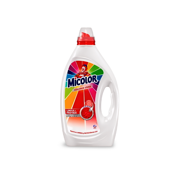 Detergente Micolor Colores Vivos 1.350l 30 lavados