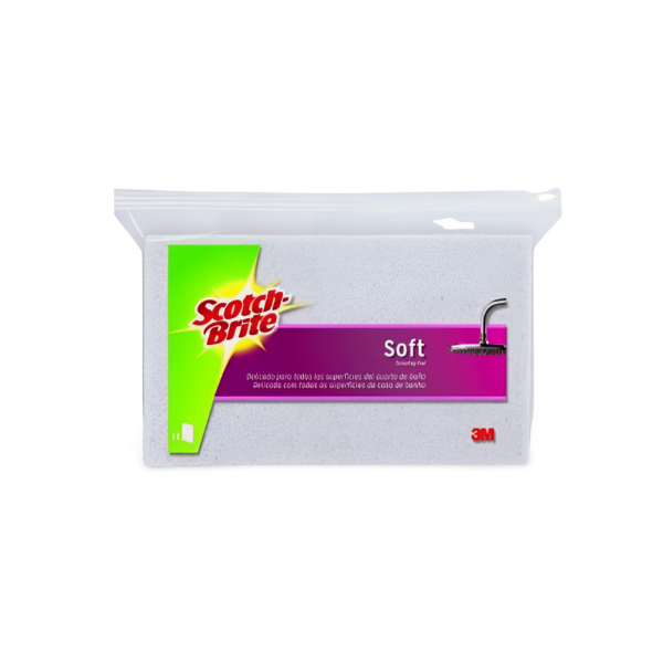 Scotch Brite estropajo Baño blanco 1 unidad Scotch Brite estropajo Baño blanco 1 unidad