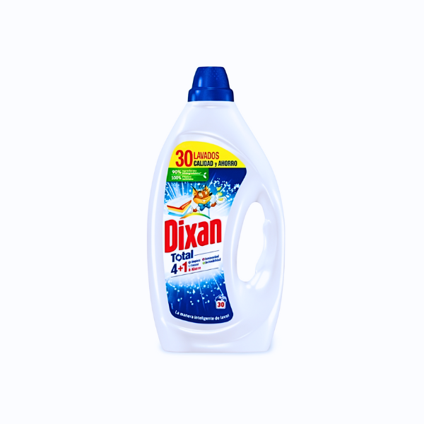 Dixan detergente gel total Más Concentrado 30 lavados Dixan detergente gel total Más Concentrado 30 lavados