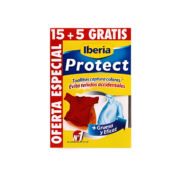 Toallitas Captura colores Iberia Protect 15+5 u Gratis