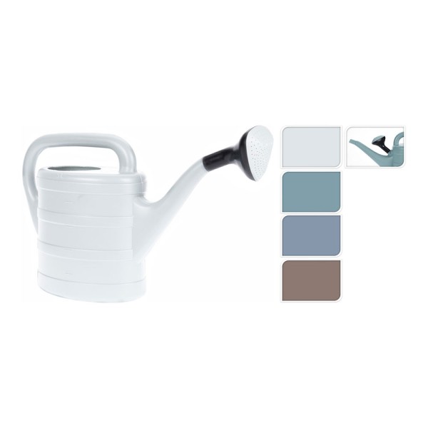 Regadera de polietileno, color verde, 5 l (pack 5 unidades)