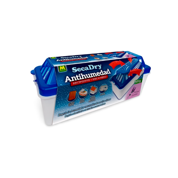 Secadry antihumedad recipiente + recambio 500 g (pack 2 unidades)