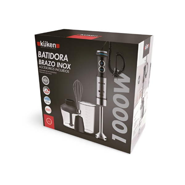 Batidora brazo 1000w. c/accesorios kuken Batidora brazo 1000w. c/accesorios kuken