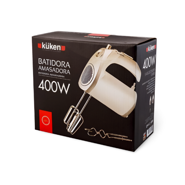 Batidora amasadora 400 w. blanca kuken Batidora amasadora 400 w. blanca kuken