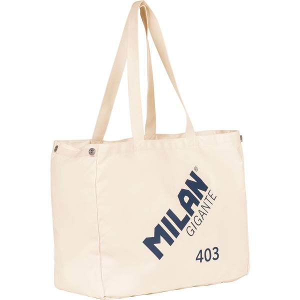 Bolso tote bag, colección gigante 403 since 1918, beige, 51 x 21,5 x 40,5 cm