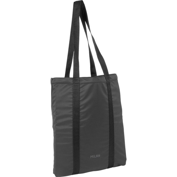 Bolso tote bag, serie shadow negro, 35 x 7 x 40 cm