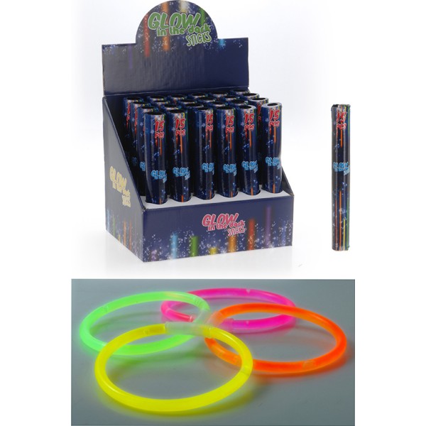 Set 15 unid. party glow neon luminoso 15 piezas colores/modelos surtidos