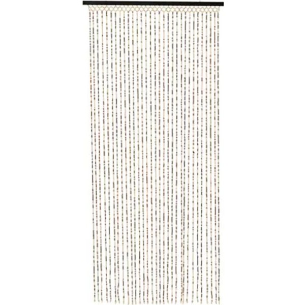 Cortina de bambú, color marrón, para puerta, 90 x 200 cm